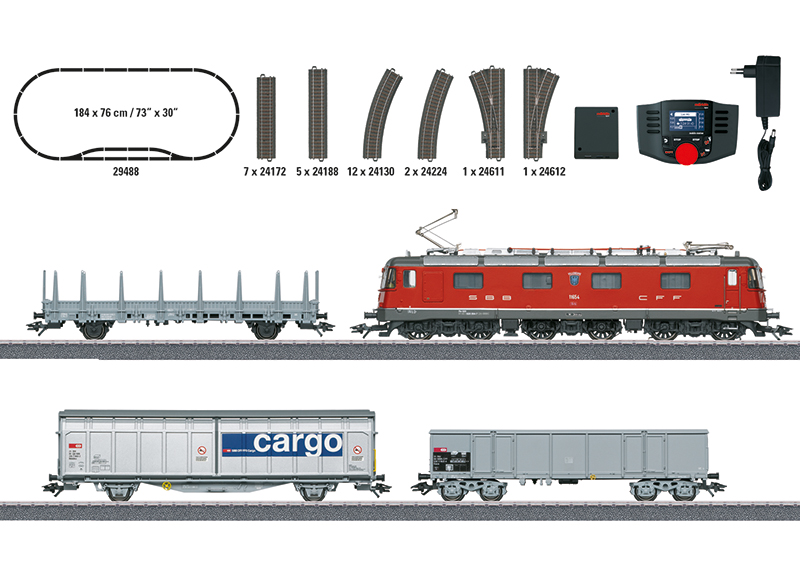 Märklin 29488 Digital-Startpackung Schweizer Güterzug mit Re 620 Digital-Startpackung Schweizer Güterzug mit Re 620