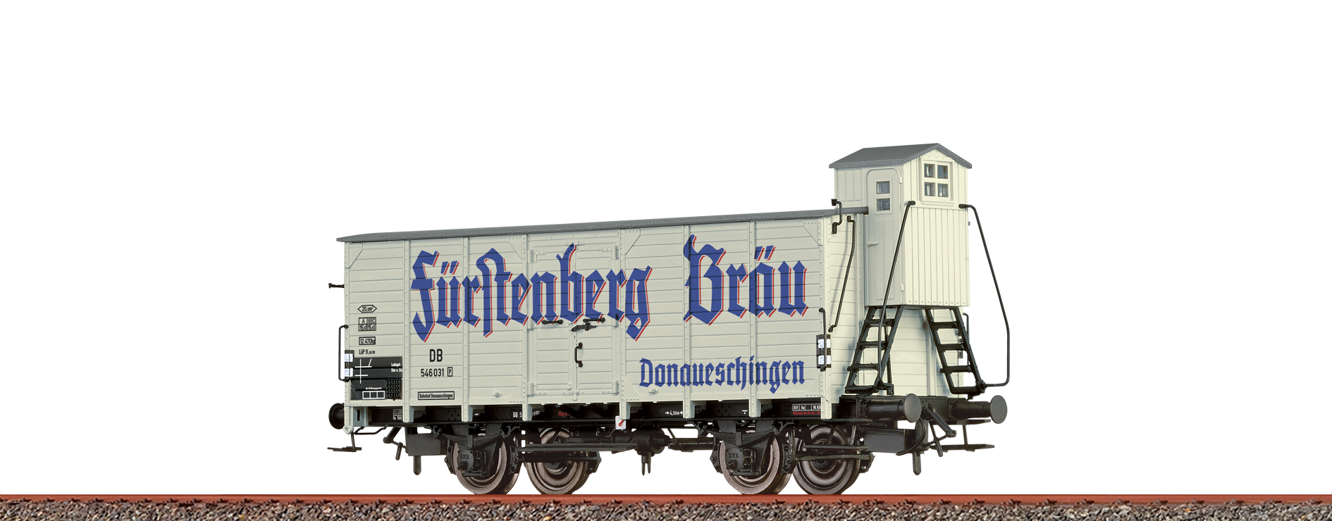 H0 GÜW [P] DB III Fürstenberg H0 Gedeckter Güterwagen [P] Bierw. DB, III, Fürstenb.