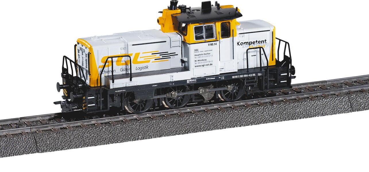 Märklin 39691 Märklin H0 Diesel-Rangierlokomotive BR 363 / V 60.14, SGL - Eurotrain Sondermodell!