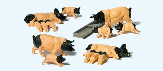 Preiser 10149 Schwäbisch Hällische Schweine 