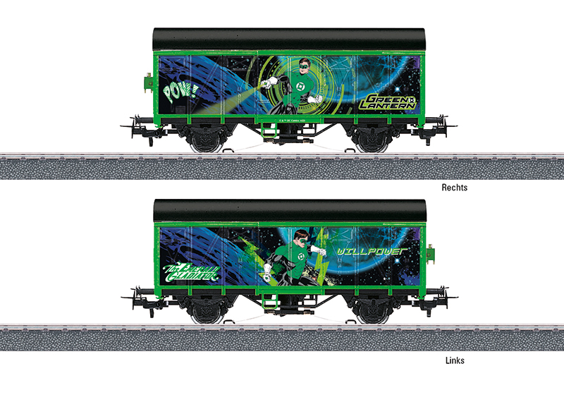 Märklin 44830 Märklin Start up - Gedeckter Güterwagen Green Lantern Märklin Start up - Gedeckter Güterwagen Green Lantern