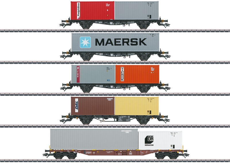 Märklin 47680 Container-Tragwagen-Set Container-Tragwagen-Set
