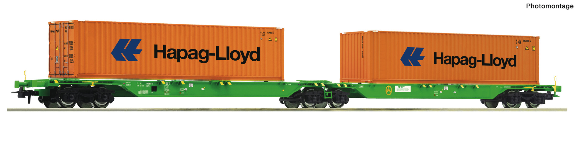 Roco 77370 Container-Doppeltragwagen 