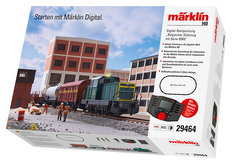 Märklin 29464 Digital-Startpackung Belgischer Güterzug mit Serie 8000 Digital-Startpackung Belgischer Güterzug mit Serie 8000